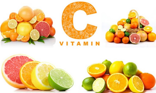 Vitamin C có chứa nhiều trong các hoa quả họ Cam, bưởi